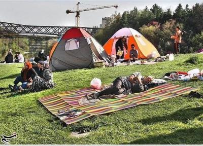 مسافران نوروزی اجازه نصب چادر در پارک های همدان را ندارند